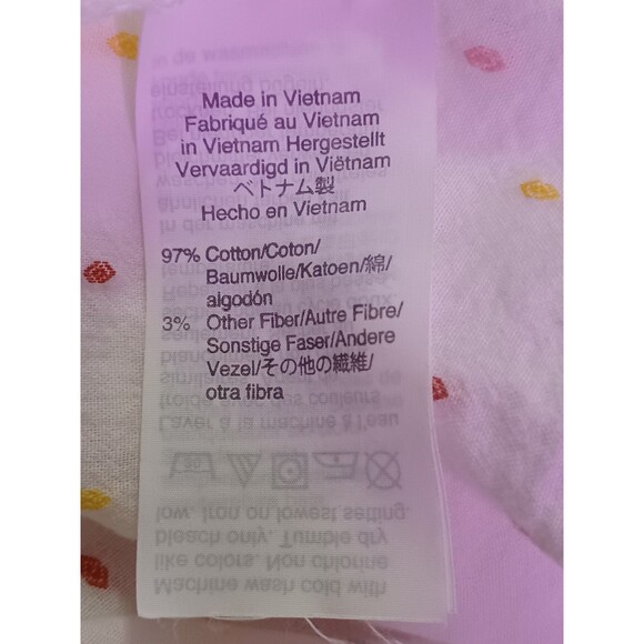 Madewell White Multicolor Clip Dot Cotton Coverup Dress Women's Size Large - Picture 8 of 8